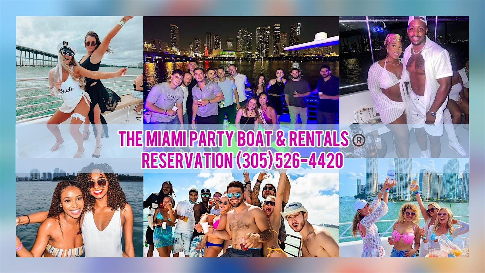 ALL INCLUSIVE PARTY BOAT PACKAGE & YACHT PARTY – Miami, FL