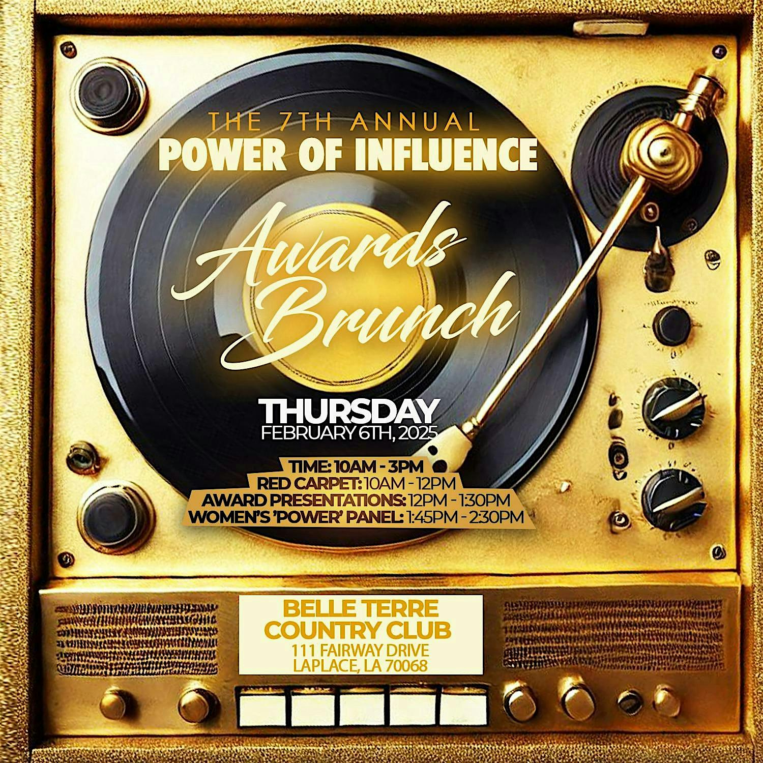 The Power Of Influence Awards: Super Bowl Brunch – LaPlace, LA