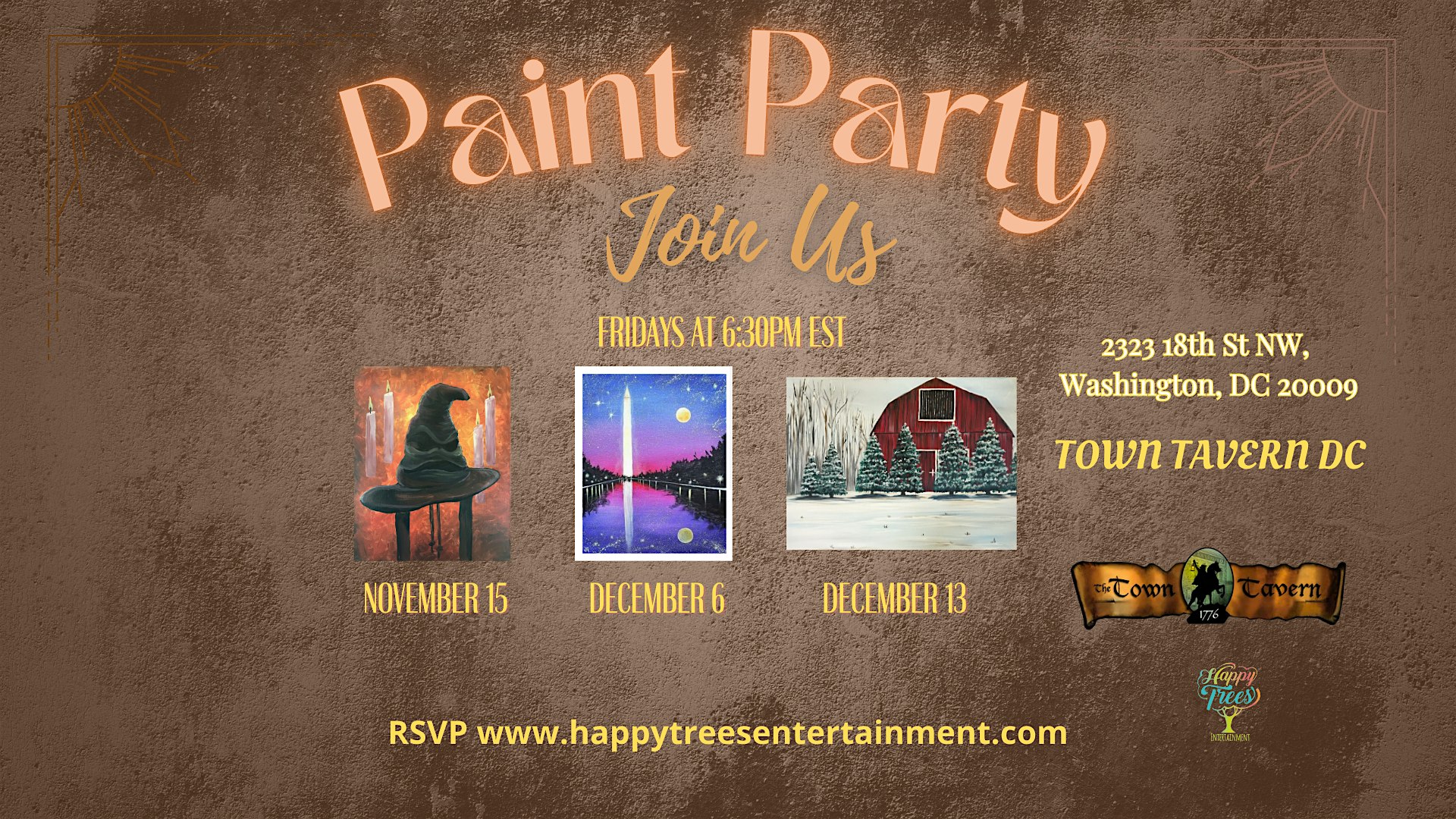 Paint & Sip at Town Tavern – Washington, DC