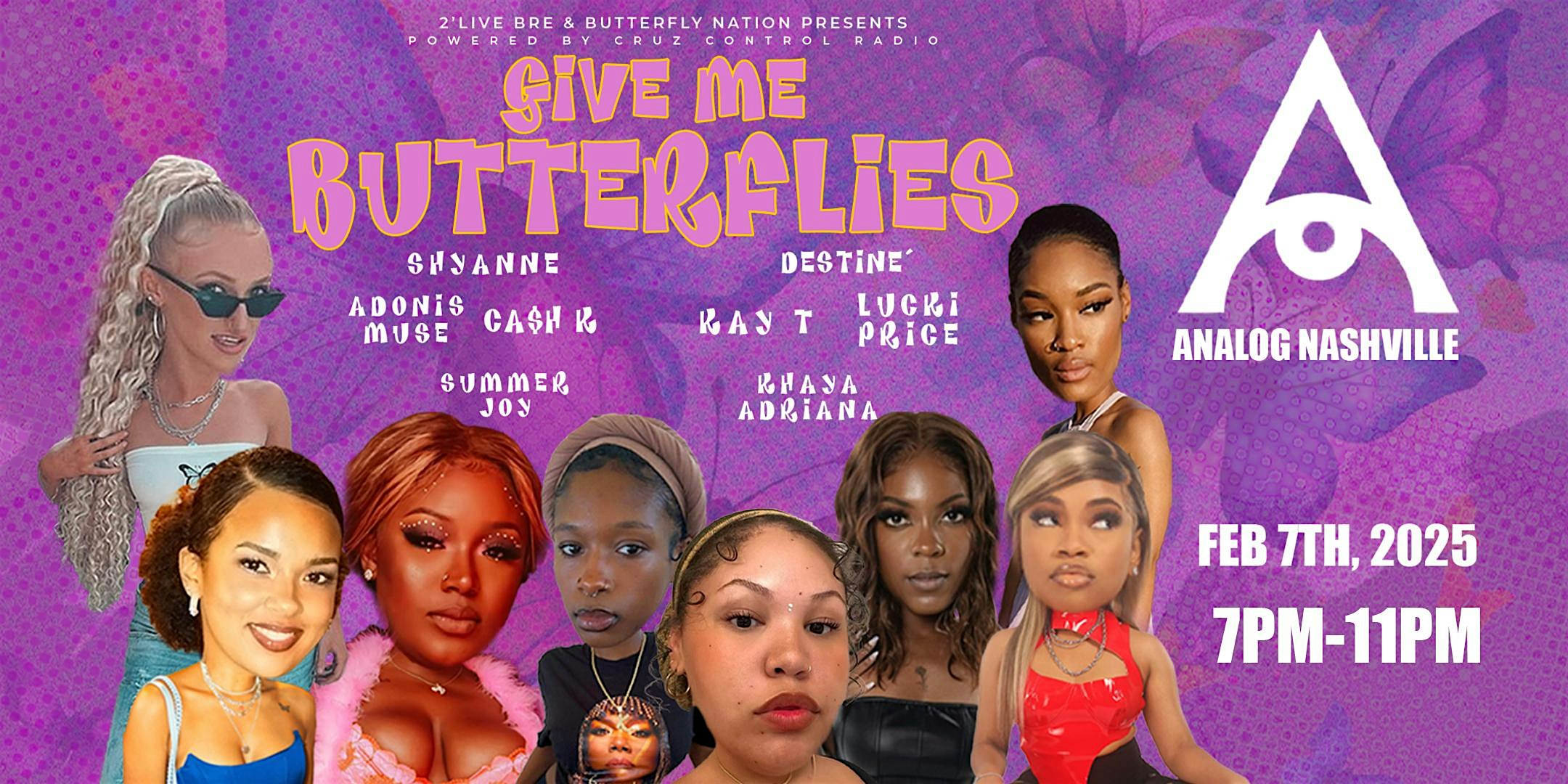 Give Me Butterflies Showcase – Nashville, TN