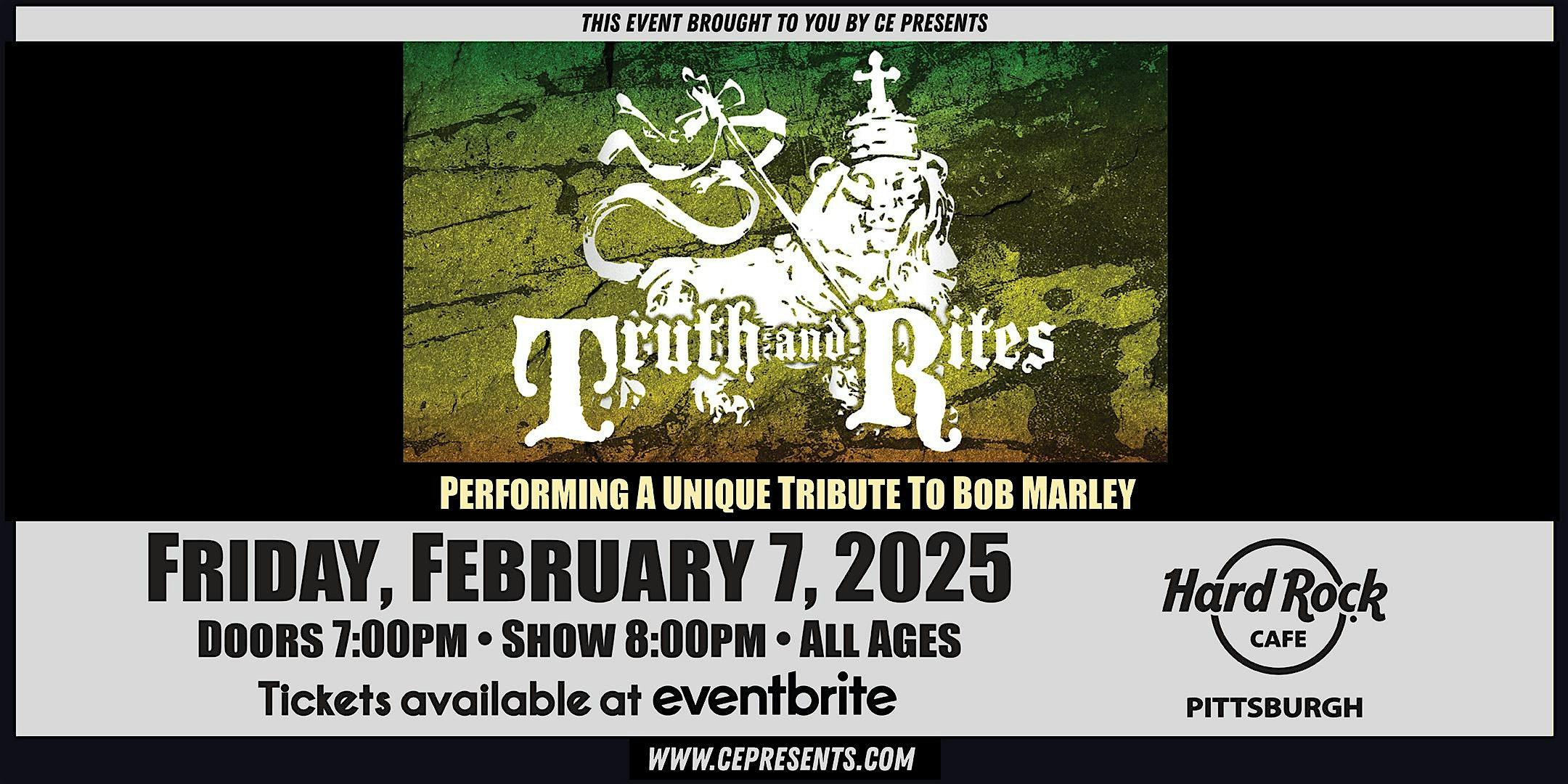 Truth & Rites – Performing a Unique Tribute to Bob Marley – Pittsburgh, PA