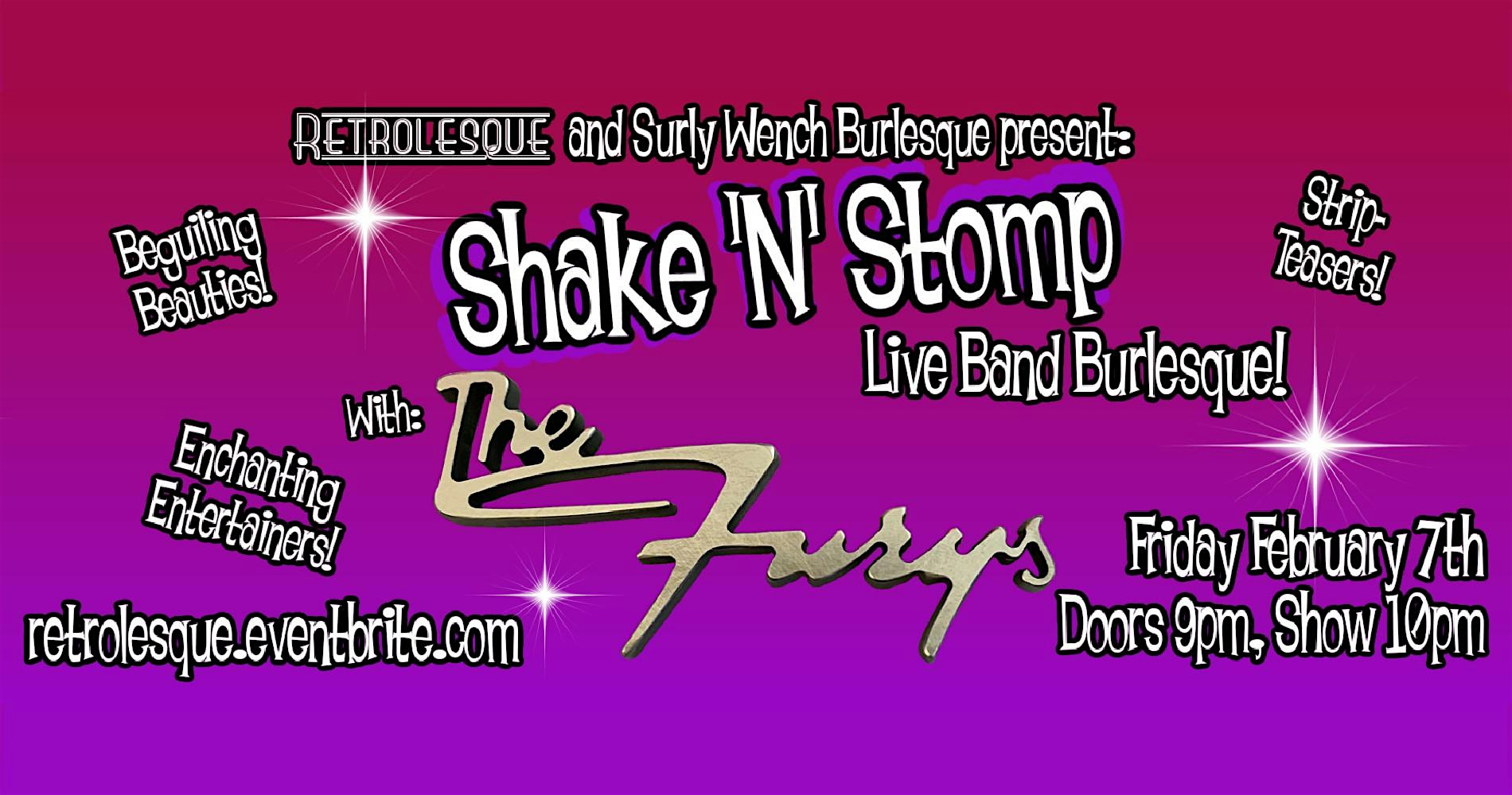 Shake N Stomp Live Band Burlesque with The Furys at Surly Wench Pub – Tucson, AZ