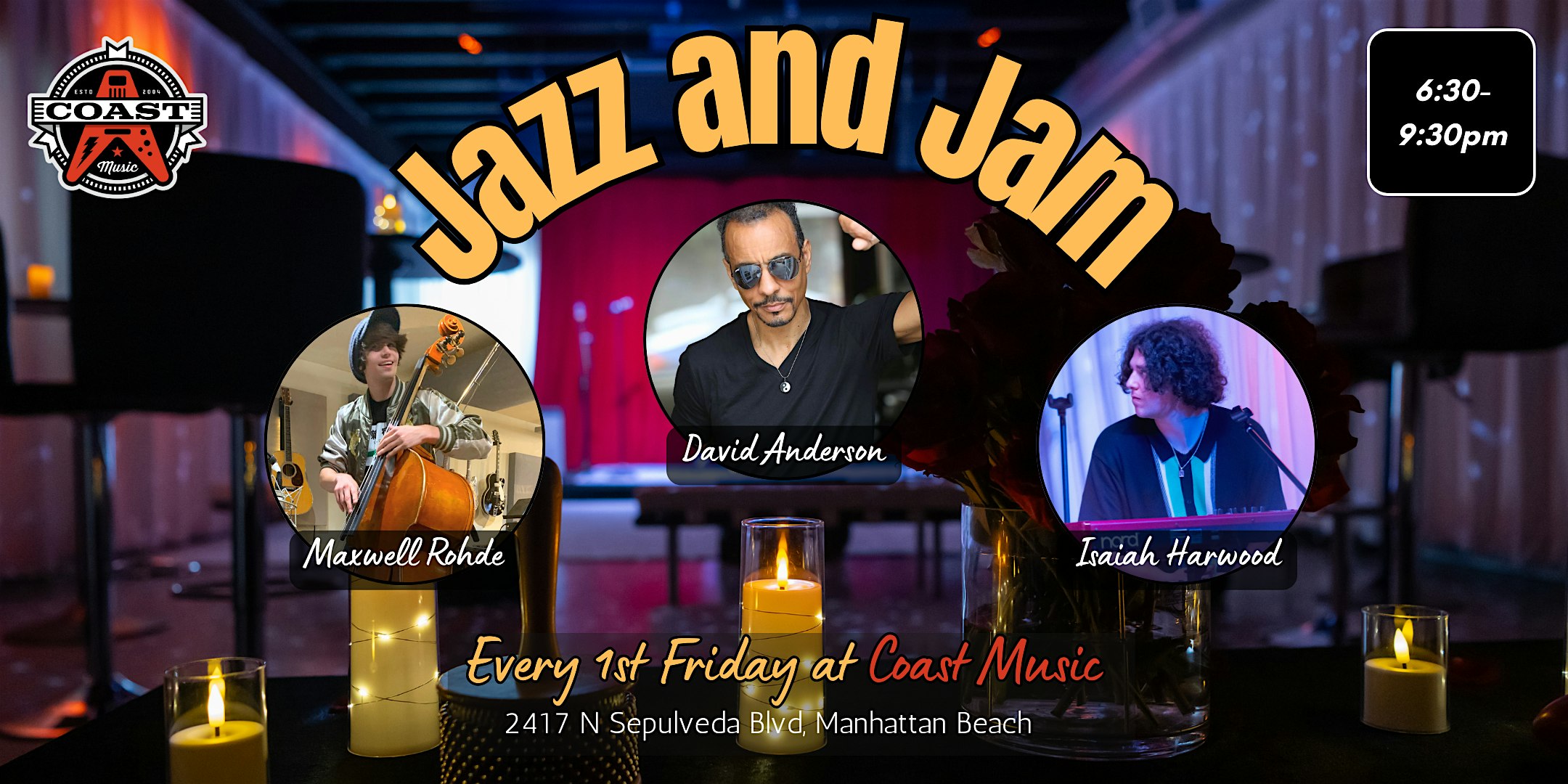 Jazz and Jam at Coast Music – Manhattan Beach, CA