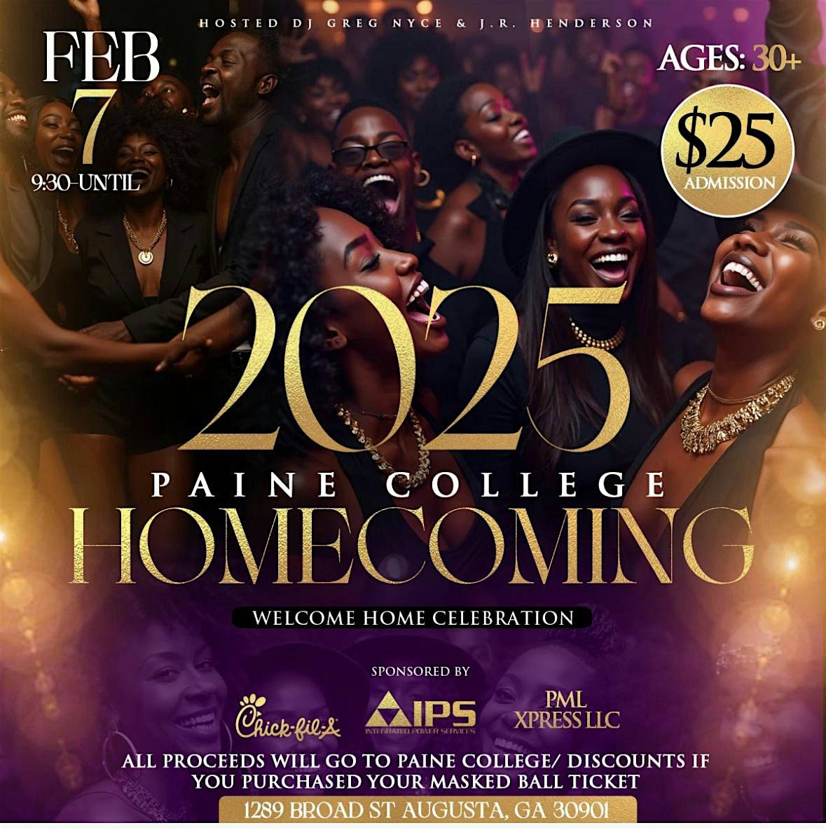 2025 Paine College Welcome Home Party Hosted By J.R. & DJ Greg Nyce – Augusta, GA