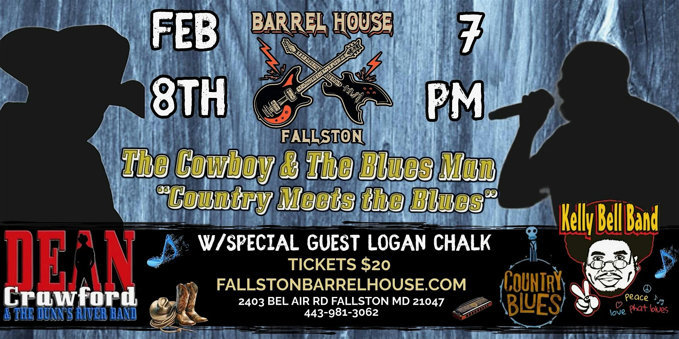 Kelly Bell & Dean Crawford “Country Meets Blues” – fallston, MD