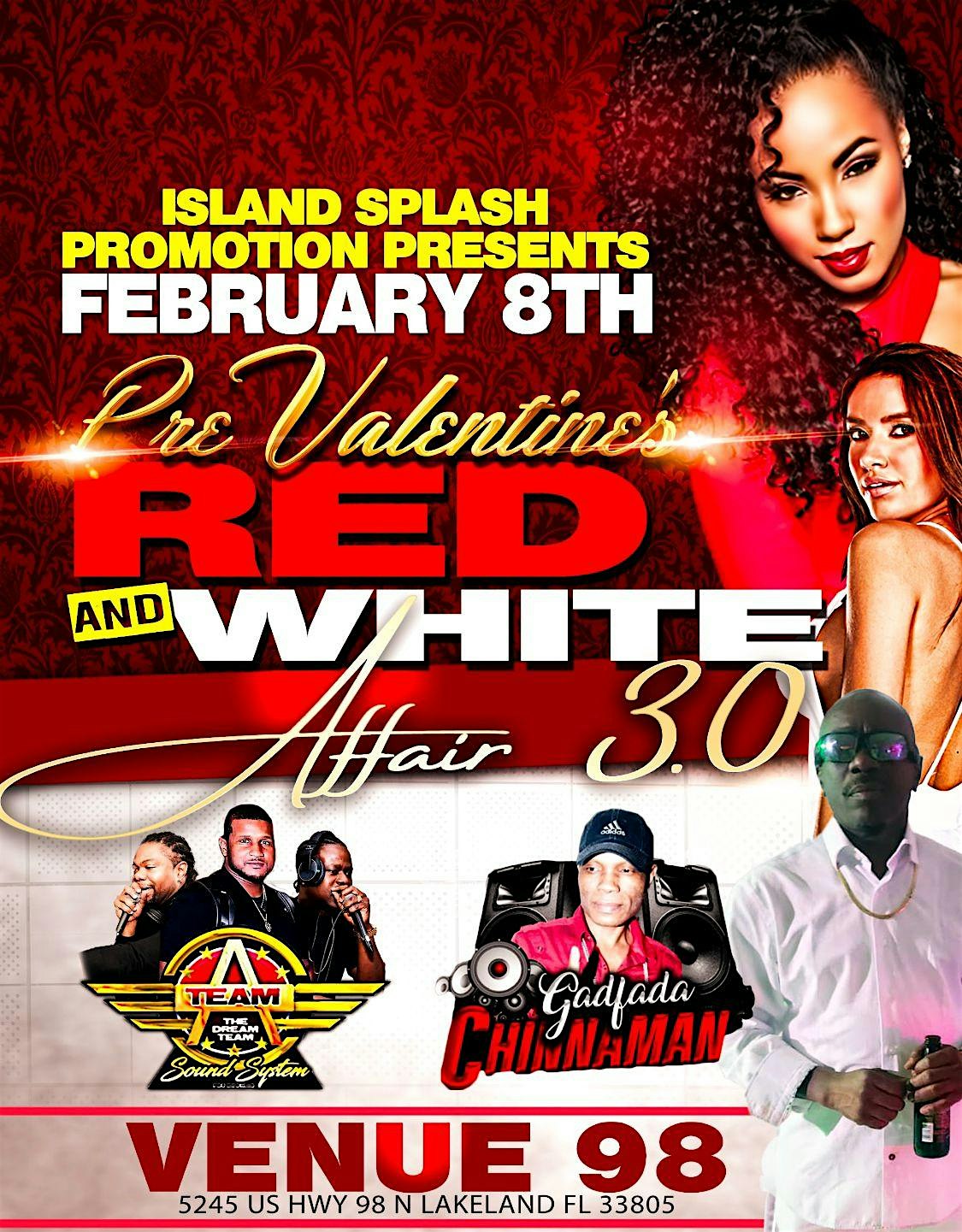 Red & White 3.0 Pre-valentine Party. Reggae music.. – Lakeland, FL