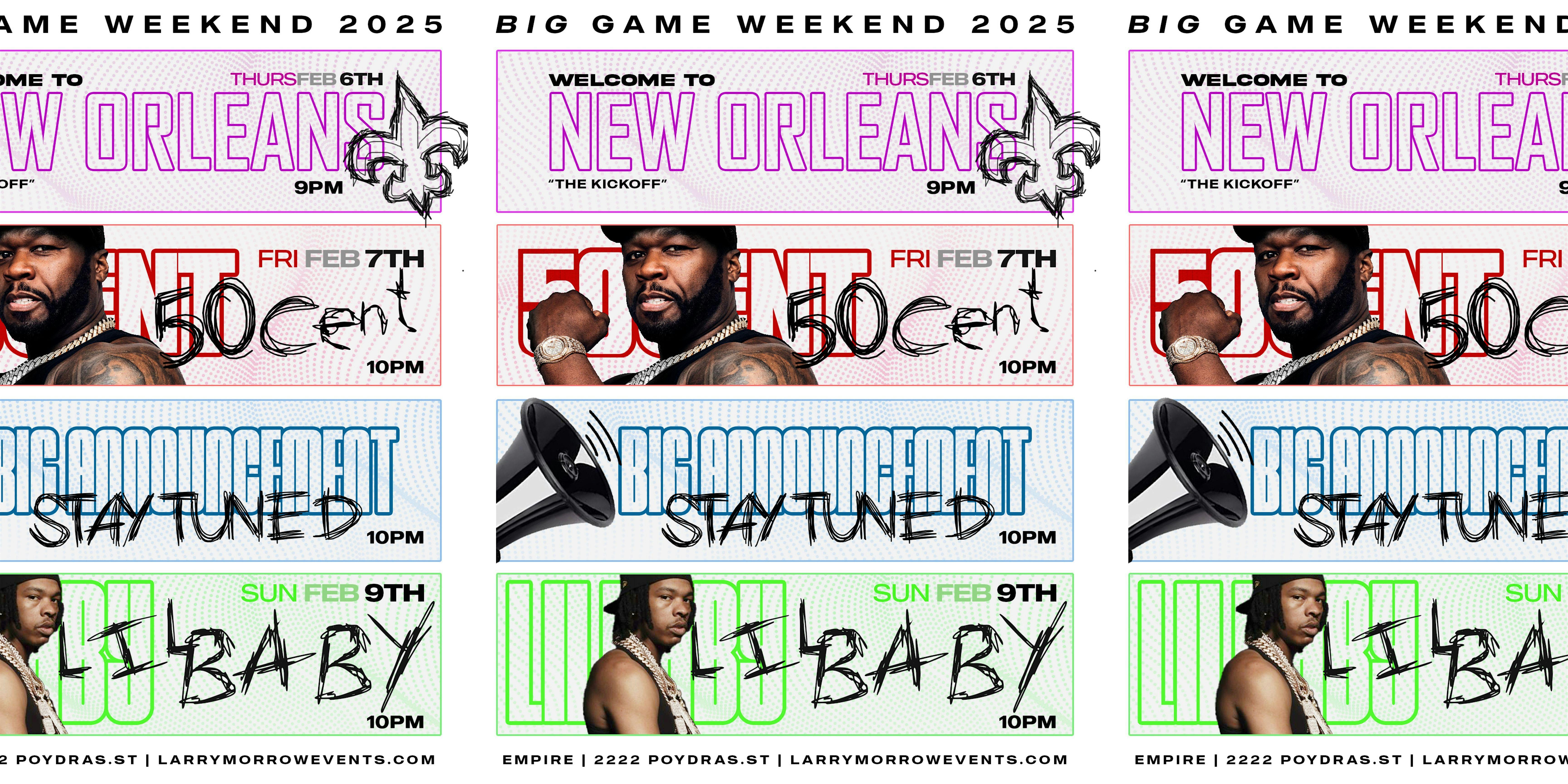 SAT FEB 8TH SUPER BOWL WEEKND TAKEOVER! BIG ANNOUNCEMENT COMING SOON – New Orleans, LA