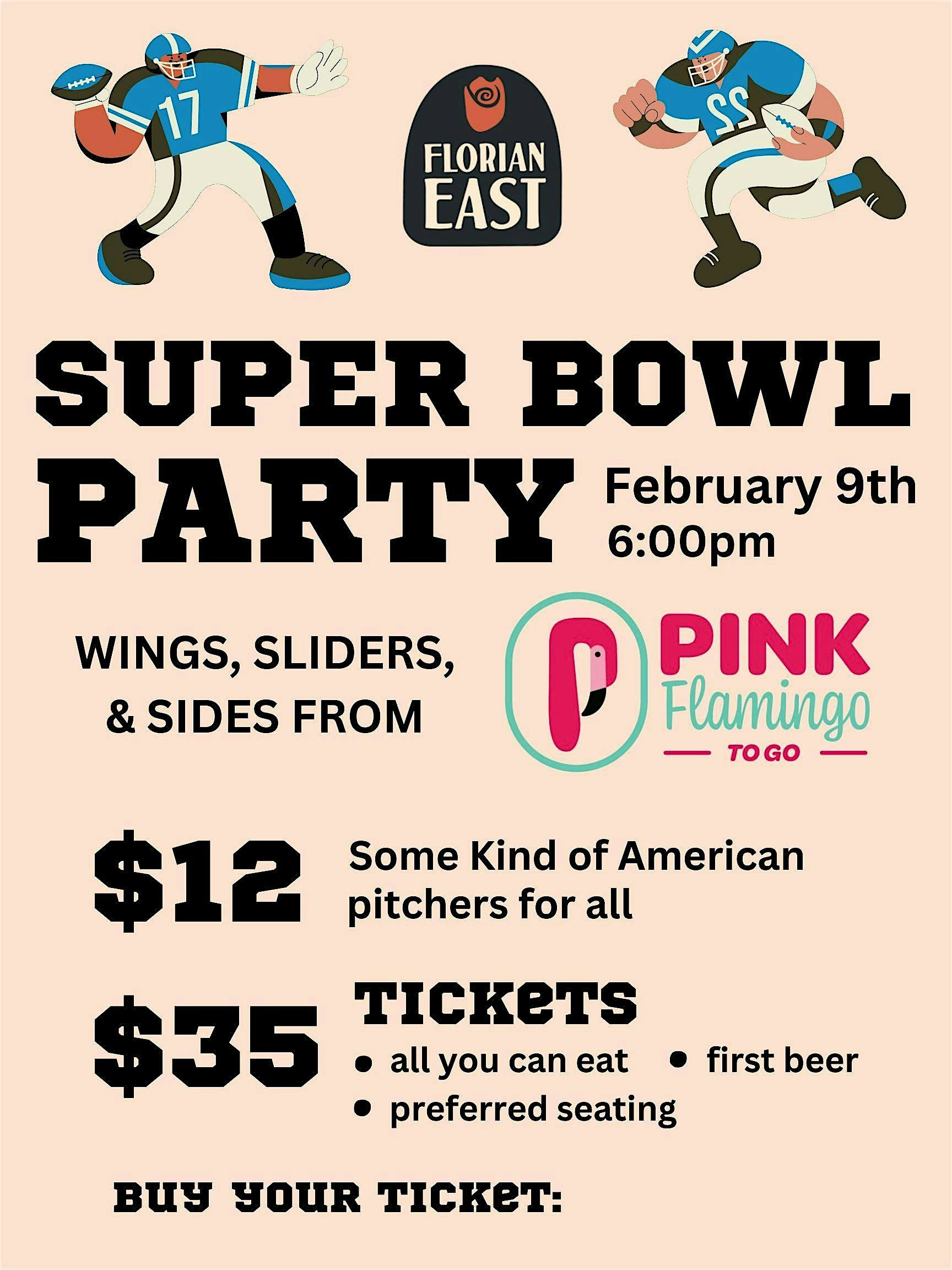 Super Bowl Watch Party at Florian East Lagers & Ales – Hamtramck, MI