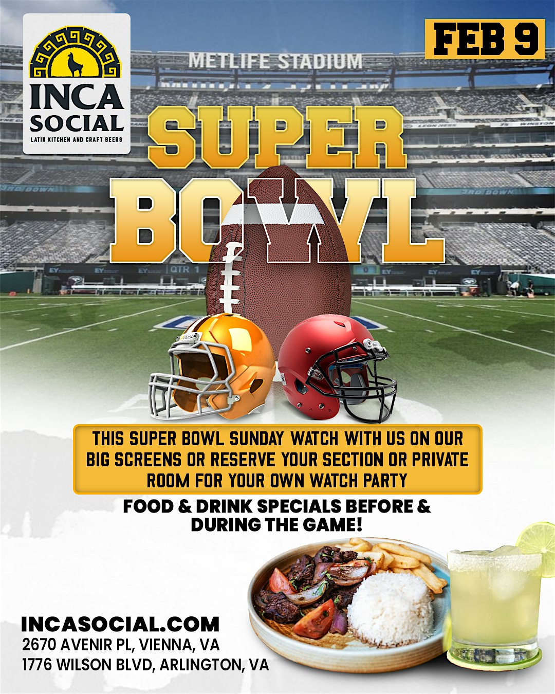 Super Bowl #WatchParty #ArlingtonVA – Arlington, VA