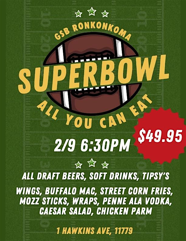 Super Bowl Party at Great South Bay Brewery Ronkonkoma – Ronkonkoma, NY