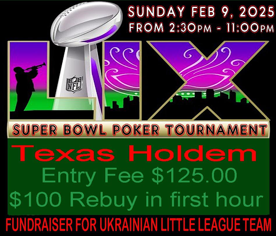 SUPER BOWL POKER TOURNAMENT – New York, NY