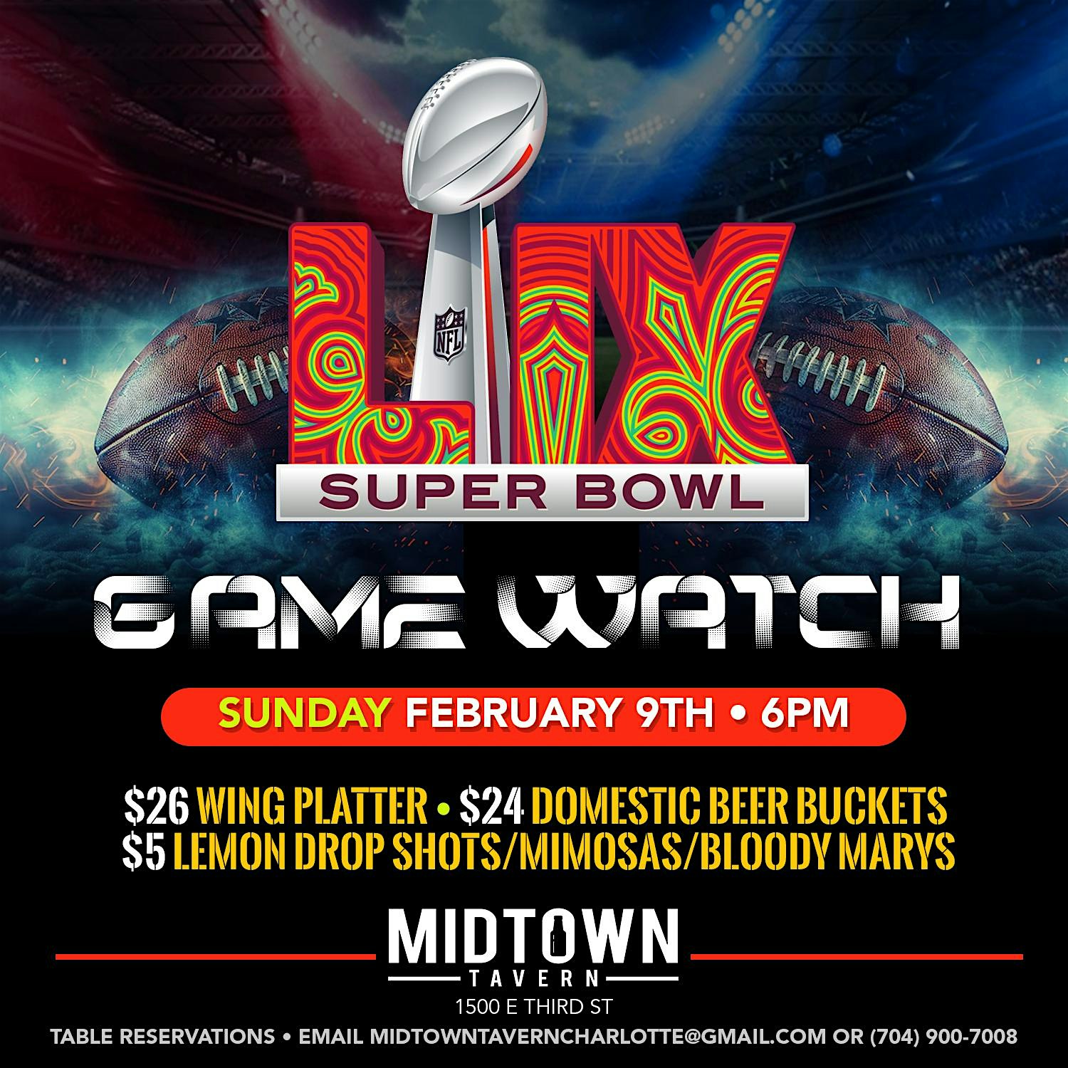 Super Bowl Watch Party – Charlotte, NC