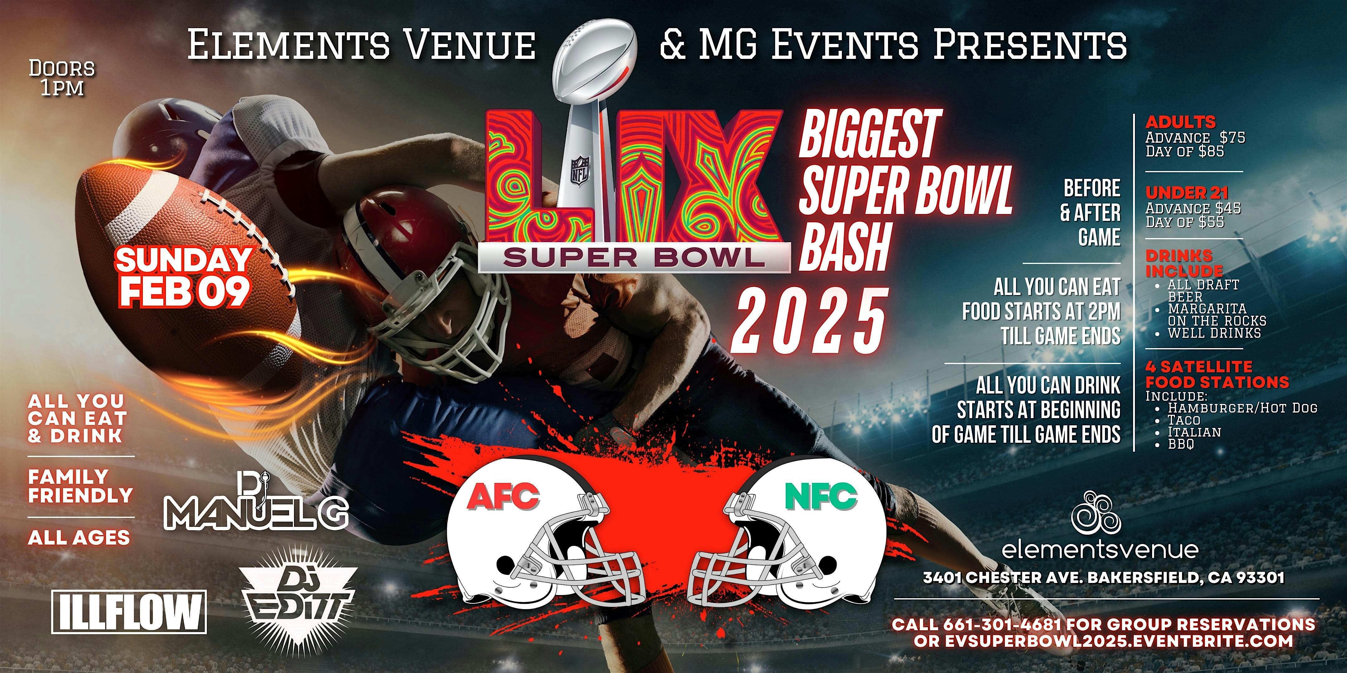 Super Bowl Bash 2025 – Bakersfield, CA