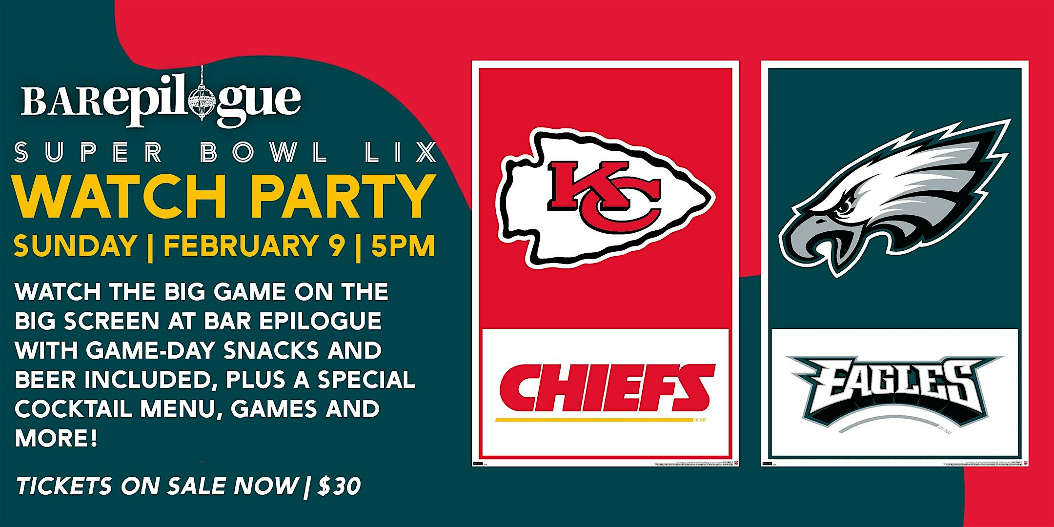 Super Bowl LIX Watch Party at Bar Epilogue – New Orleans, LA