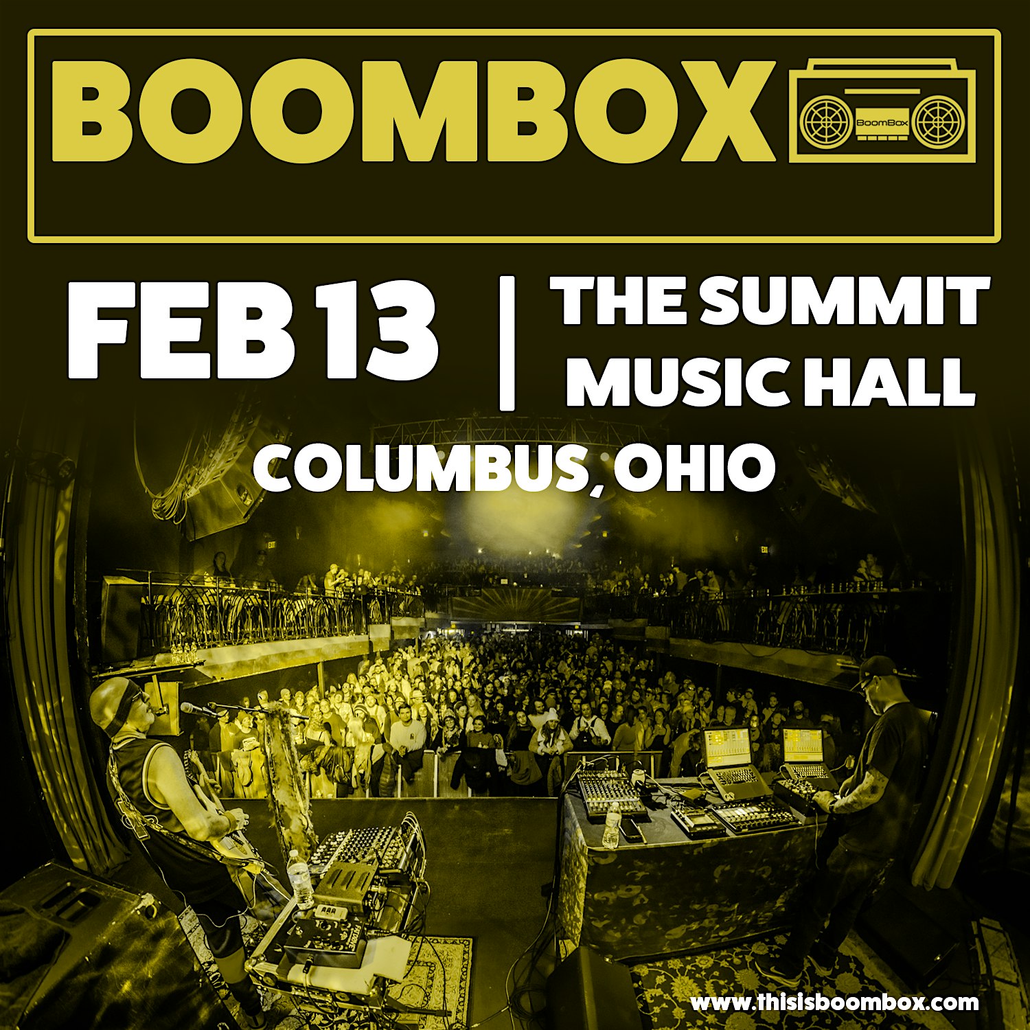 BoomBox @ The Summit Music Hall – Thursday, February 13 – Columbus, OH