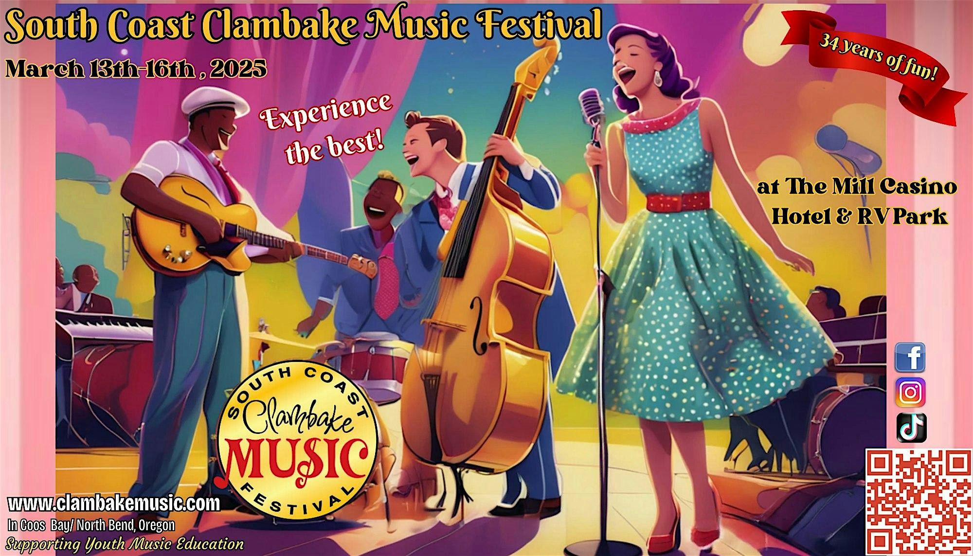 SOUTH COAST CLAMBAKE MUSIC FESTIVAL – North Bend, OR