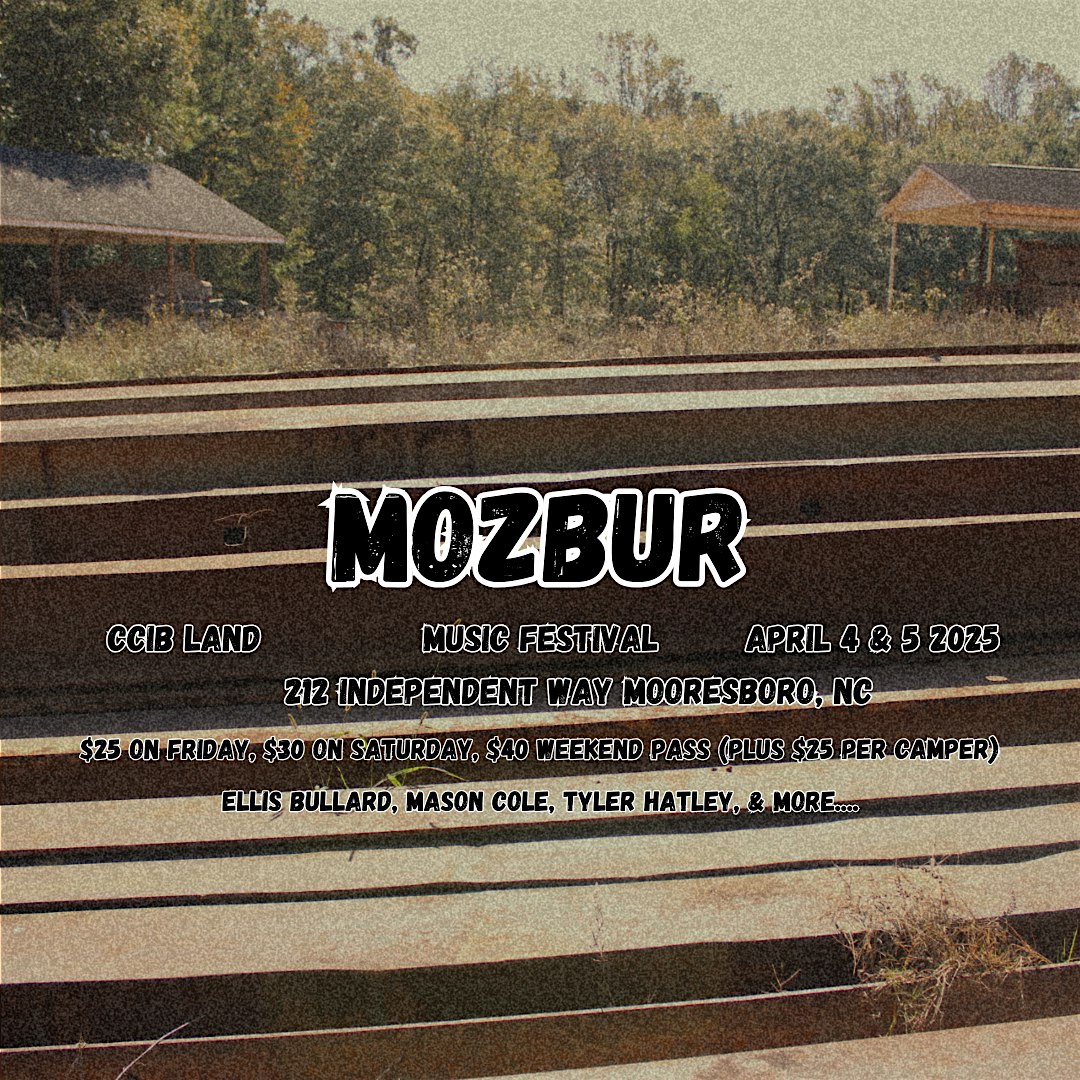 Mozbur Music Festival 2025 – Mooresboro, NC