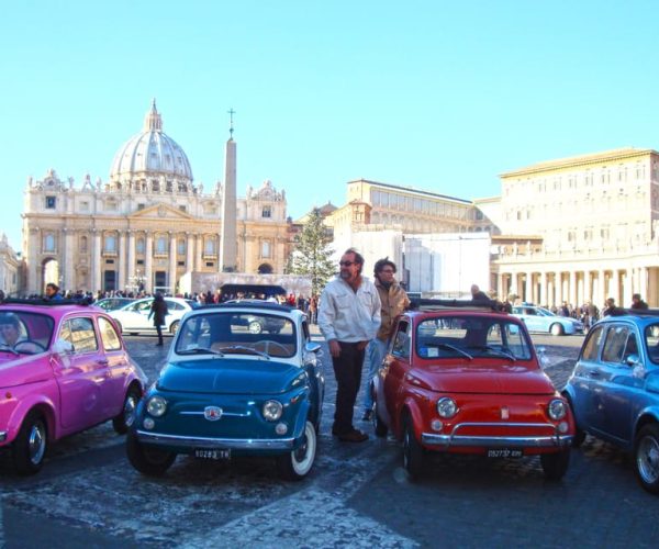 90-Minute Tour in Convoy in Vintage Fiat 500 – Lazio, Italy