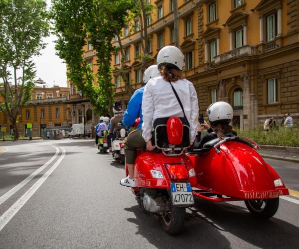 Evening Vespa Sidecar Tour with Italian Aperitivo – Lazio, Italy