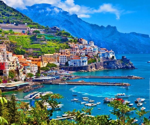 From Naples: Amalfi Coast Tour by Car & Boat – Naples, Italy