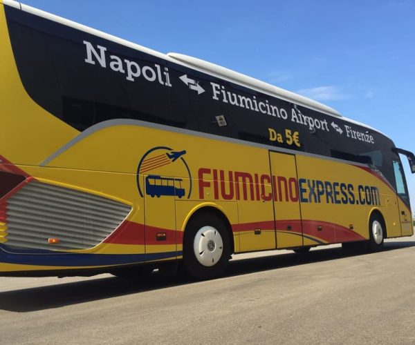 From Naples: Bus Transfer to Rome Fiumicino Airport – Naples, Italy