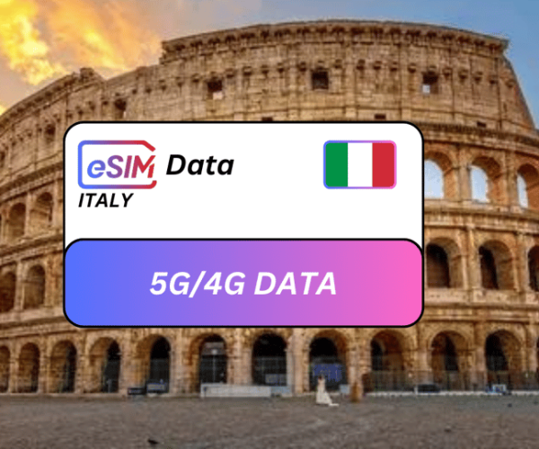 From Rome: Italy eSIM Tourist Roaming Data Plan – Rome, Italy