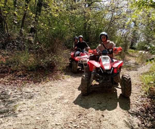 Guided quad tour with aperitif in the wood – Umbria, Italy