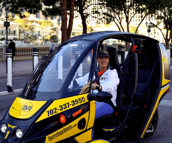 Las Vegas: Self-Drive Strip Tour in an Electric EVR car – Las Vegas, Nevada