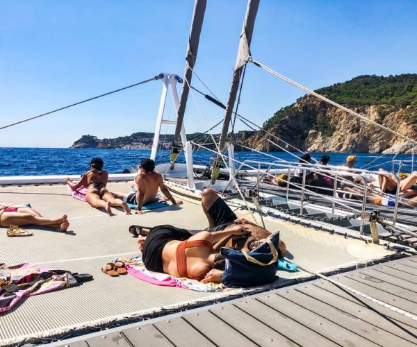 Lloret de Mar: Catamaran Sailing Tour with BBQ and Drinks – Catalonia, Spain