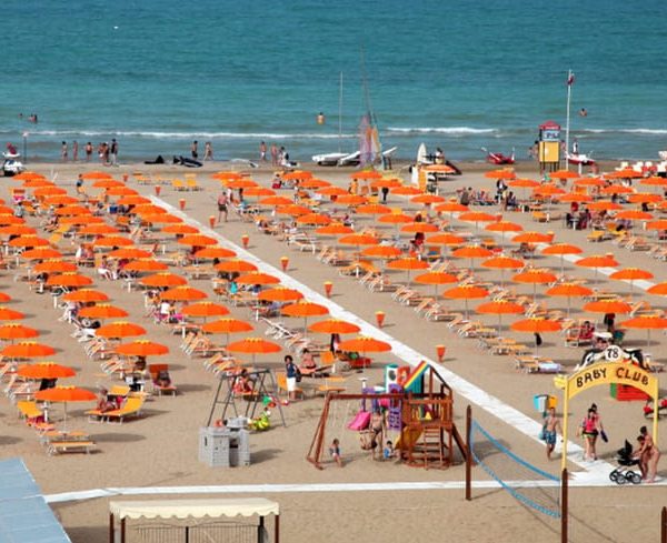 Milano Marittima Beach Umbrella with Aperitif – Milan, Italy