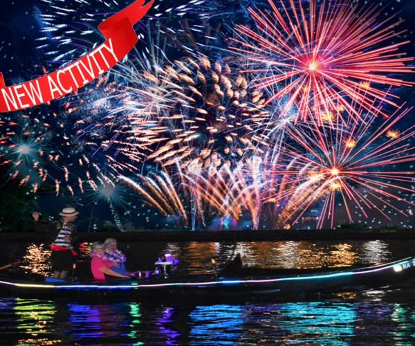 Oahu: Fireworks Cruise – Ultimate Luxury Gondola with Drinks – Honolulu, Hawaii