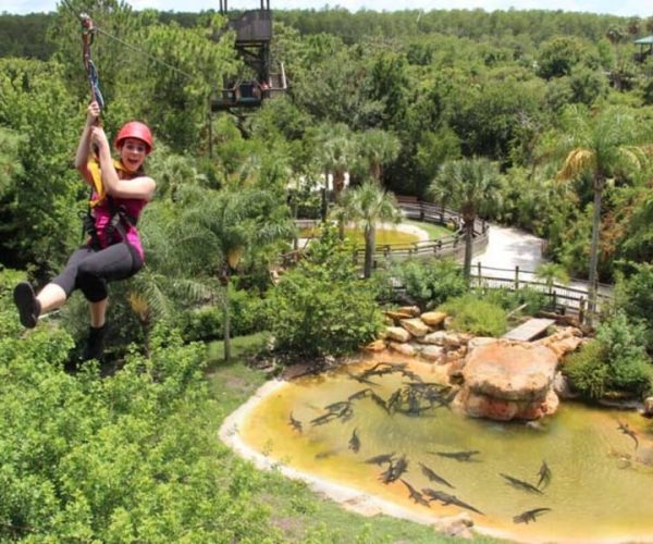 Orlando: Zipline Over Florida Alligators at Gatorland – Orlando, Florida