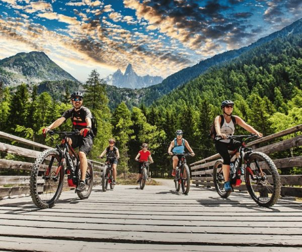 Point of view on the glaciers of Chamonix by ebike – Auvergne-Rhône-Alpes, France