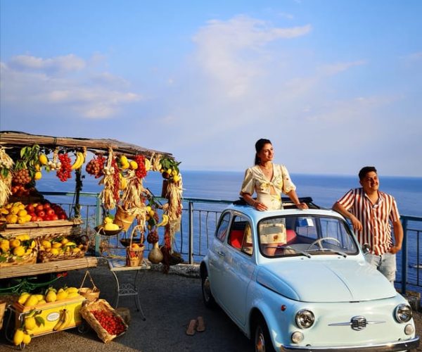 Positano/Praiano: Iconic Fiat 500 Private Amalfi Coast Tour – Positano, Italy