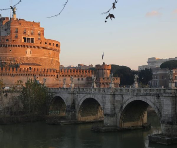 Rome: Castel Sant’Angelo and St. Peter’s Basilica and Dome – Rome, Italy