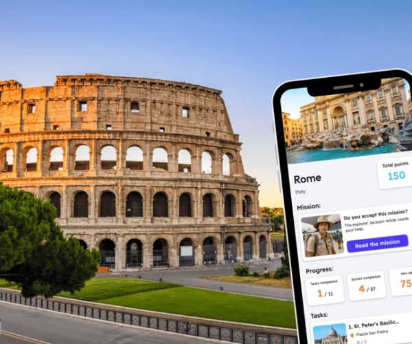 Rome: City Exploration Game and Tour on your Phone – Rome, Italy