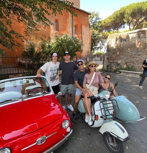 Rome: Evening Fiat 500 and Vespa Prosecco Tour – Rome, Italy