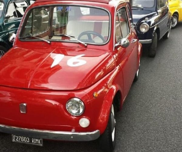 Rome tour with Vintage Fiat 500 and best Roman pizza after – Rome, Italy