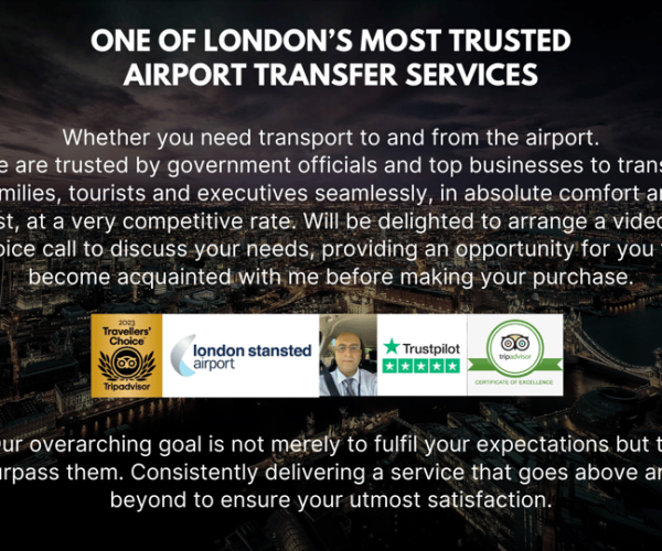 Stansted Airport – Private Transfer – Pickup & Return – Greater London, United Kingdom