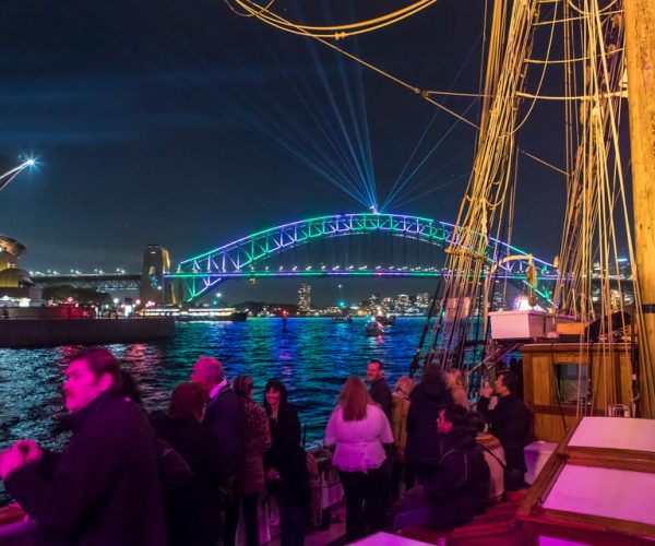 Sydney Harbour: Tall Ship Vivid Dinner Cruise – Sydney, Australia