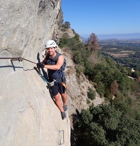 Via Ferrata Baumes Corcades in Centelles – Catalonia, Spain