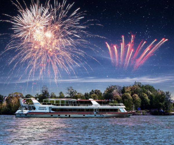 Vienna: Sunset Barbecue Cruise with Fireworks Display – Vienna, Austria