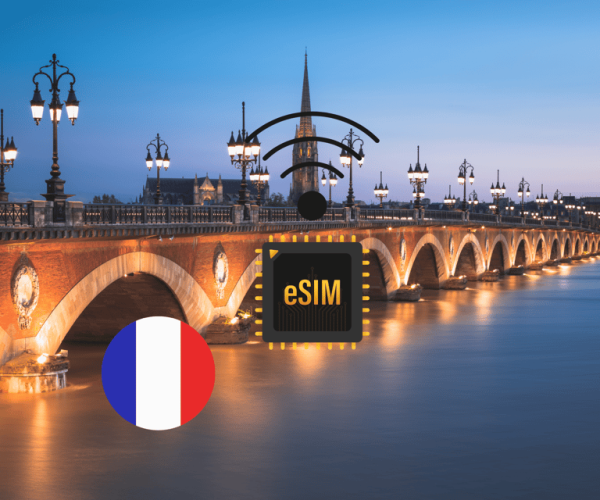 eSIM Bordeaux :Internet Data Plan France high-speed 5G/4G – Ile-de-France, France