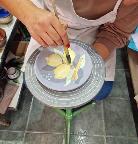 vietri sul mare , ingresso laboratorio di ceramica , – Campania, Italy