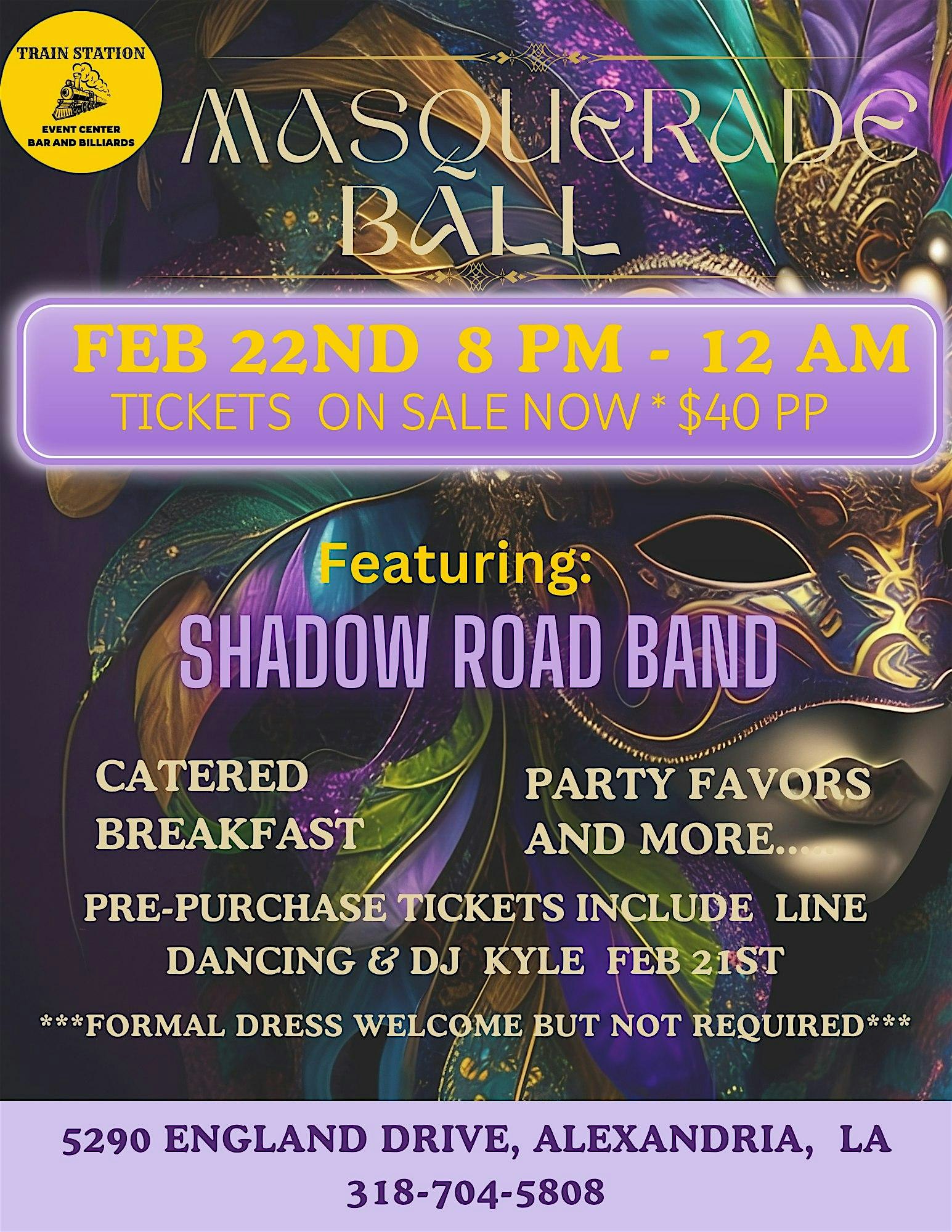 Train Station Masquerade Ball – Alexandria, LA