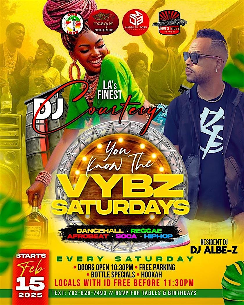 Vybz Saturdays Reggae & Afrobeats – Las Vegas, NV