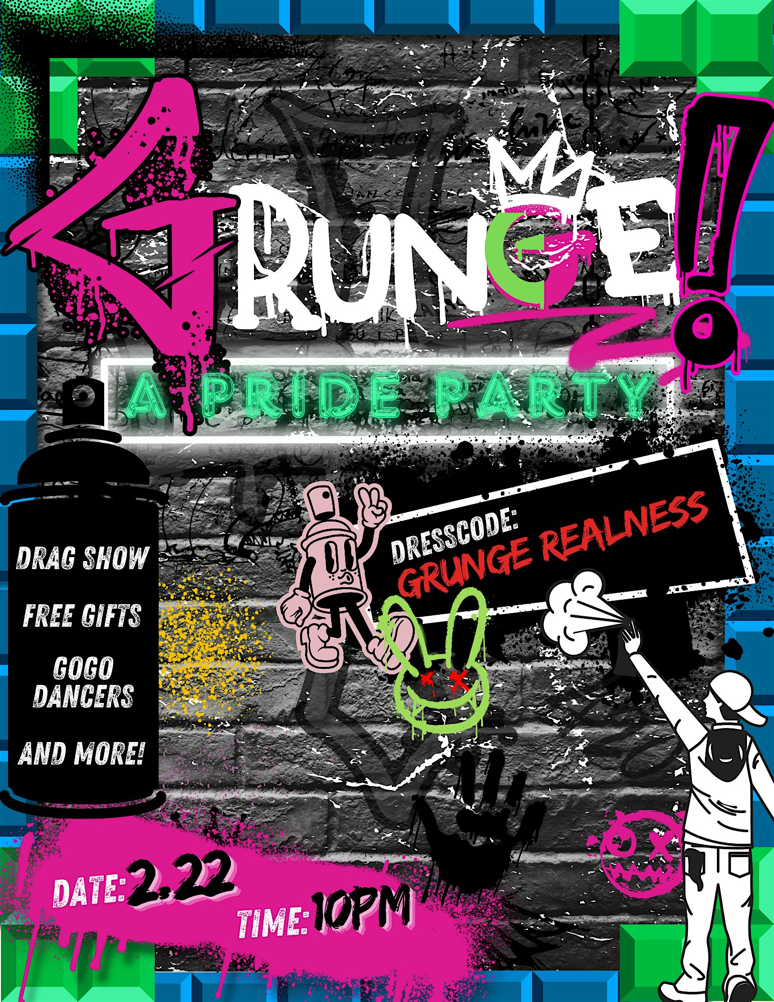 GRUNGE (THE PRIDE PARTY!) – Durham, NC