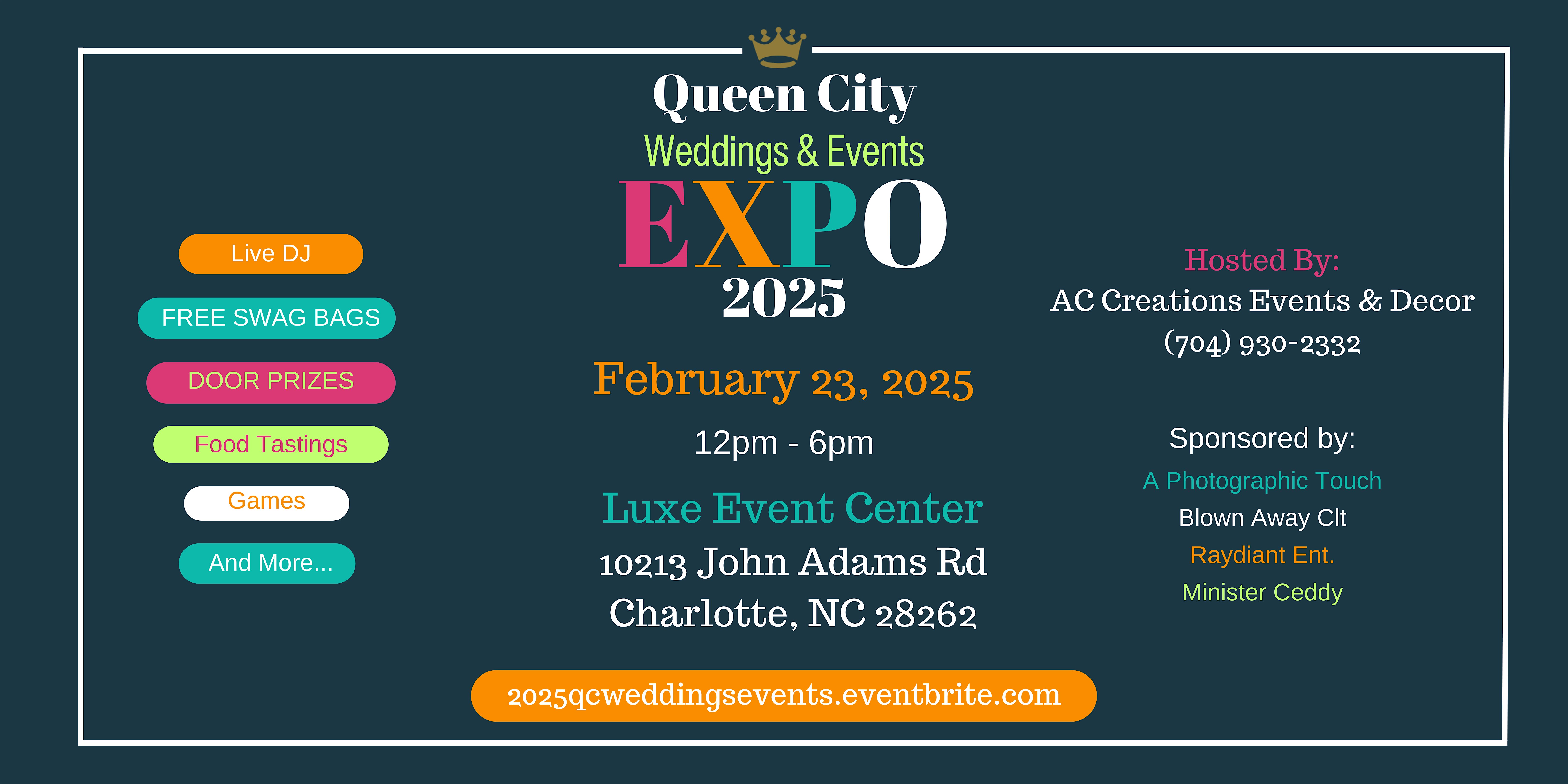 2025 Queen City Weddings & Events Expo – Charlotte, NC