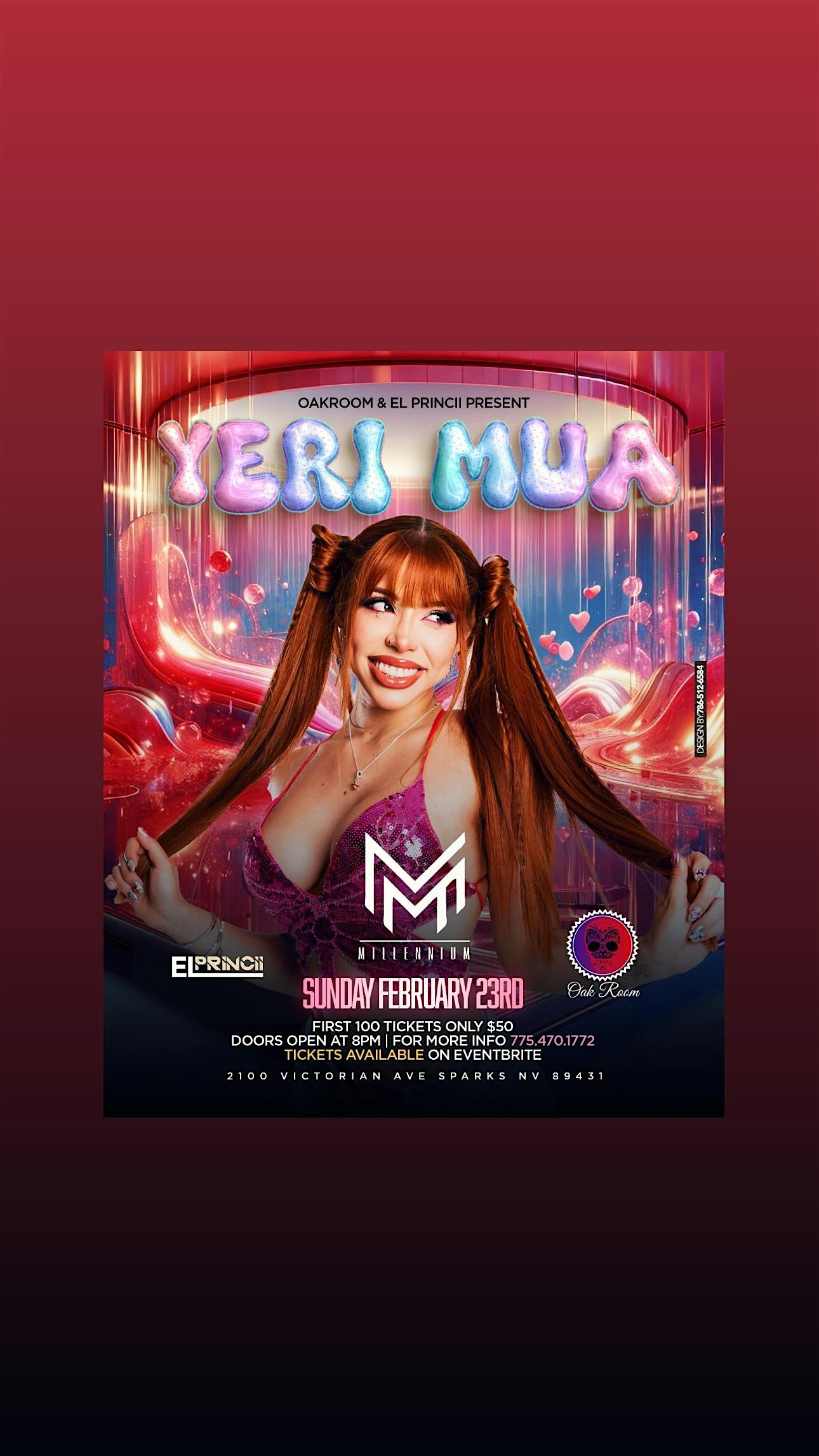 YERI MUA LIVE IN CONCERT AT “MILLENNIUM” SUNDAY FEB 23RD – Sparks, NV