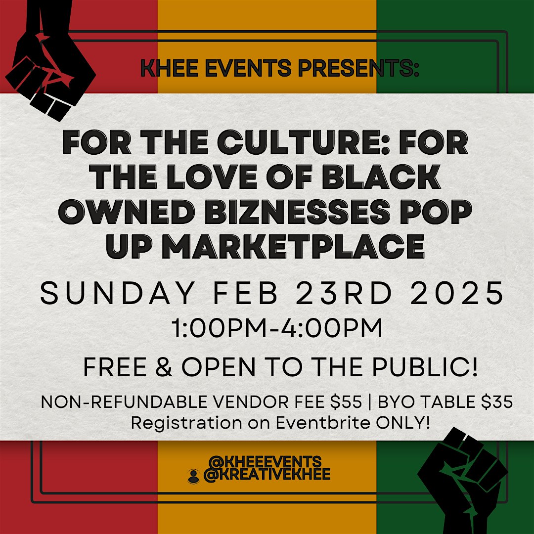 For the Love of Black Owned Businesses Pop Up Market – Charlotte, NC